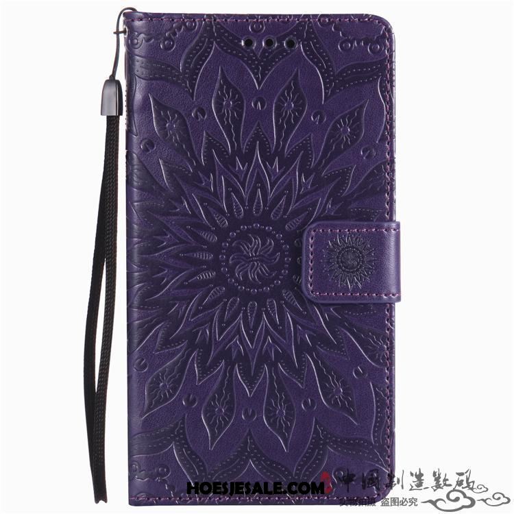 Xiaomi Mi 8 Pro Hoesje Blauw Leren Etui Mobiele Telefoon Folio Bescherming Online