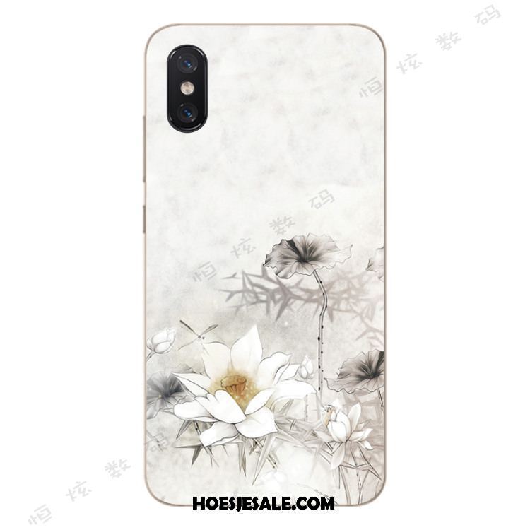 Xiaomi Mi 8 Pro Hoesje Bloemen Anti-fall Siliconen Bescherming Groen Sale