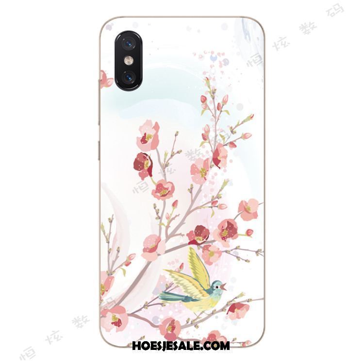 Xiaomi Mi 8 Pro Hoesje Bloemen Anti-fall Siliconen Bescherming Groen Sale