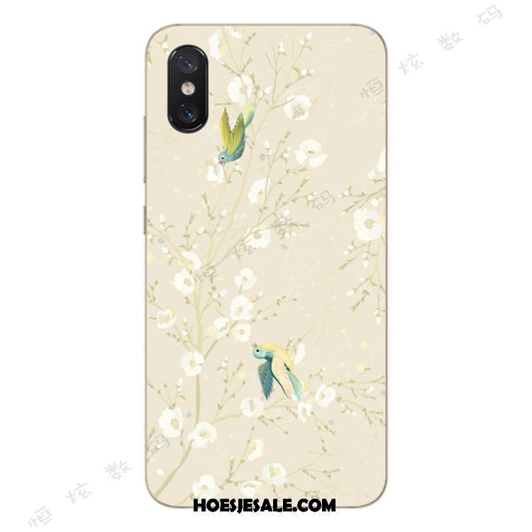 Xiaomi Mi 8 Pro Hoesje Bloemen Anti-fall Siliconen Bescherming Groen Sale