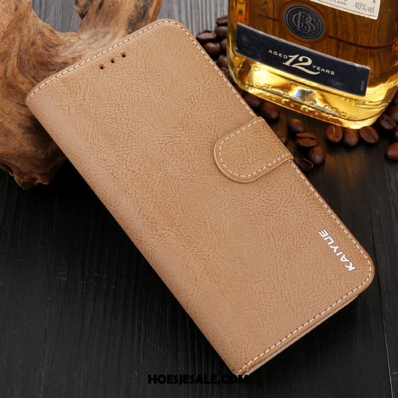 Xiaomi Mi 8 Pro Hoesje Echt Leer Groen Anti-fall Zacht Leren Etui Goedkoop