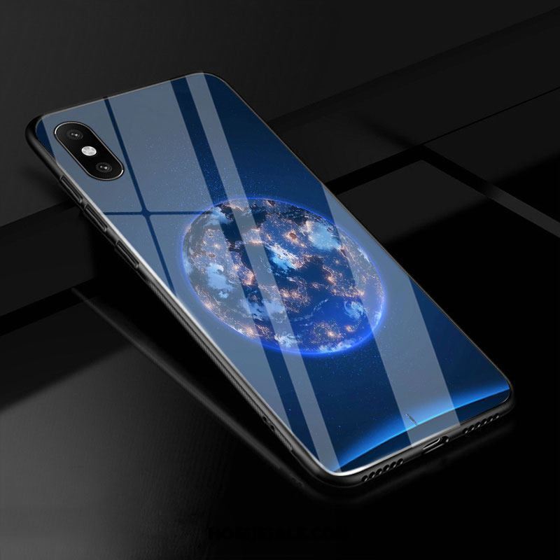 Xiaomi Mi 8 Pro Hoesje Hoes Gehard Glas Patroon All Inclusive Blauw Kopen