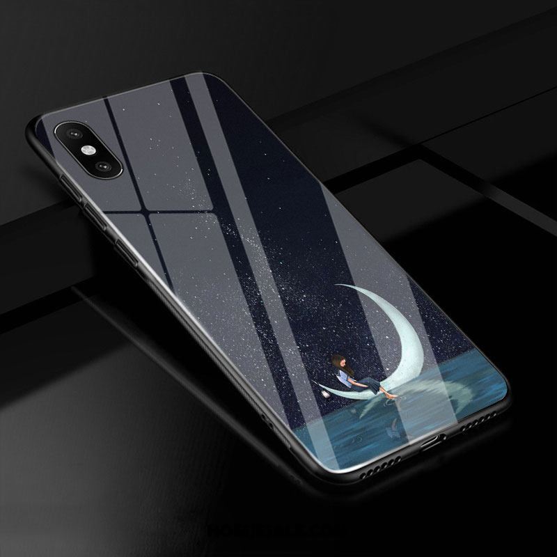 Xiaomi Mi 8 Pro Hoesje Hoes Gehard Glas Patroon All Inclusive Blauw Kopen
