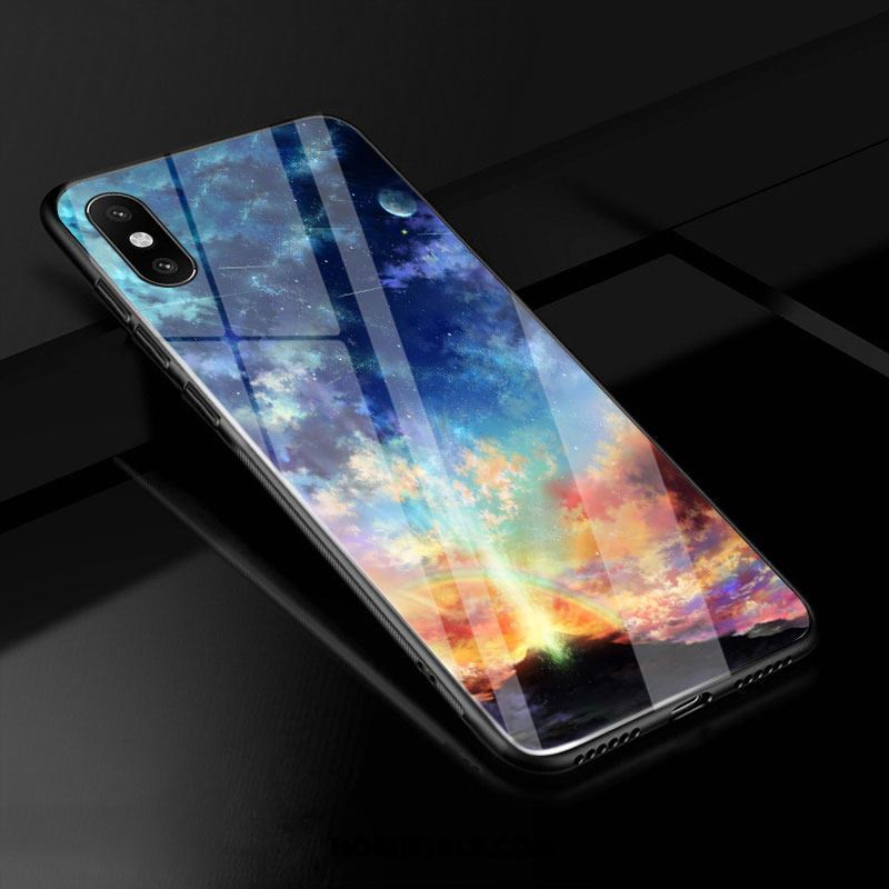 Xiaomi Mi 8 Pro Hoesje Hoes Gehard Glas Patroon All Inclusive Blauw Kopen