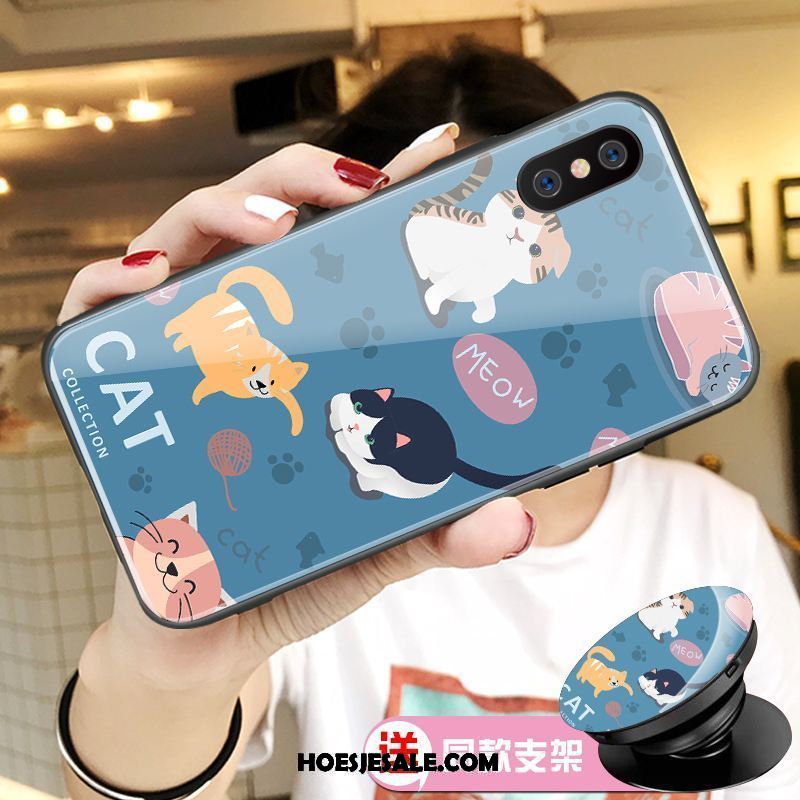 Xiaomi Mi 8 Pro Hoesje Lovers Spotprent Patroon Mobiele Telefoon Bescherming Winkel