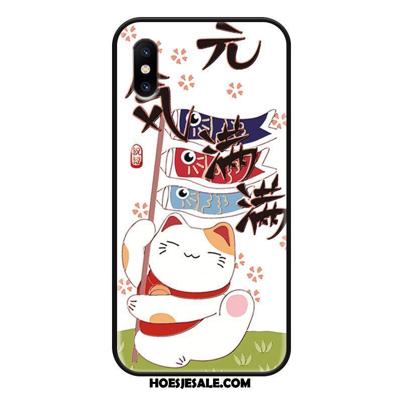 Xiaomi Mi 8 Pro Hoesje Rijkdom Mooie Vreugdevol Rood Hanger Goedkoop