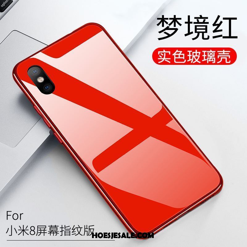 Xiaomi Mi 8 Pro Hoesje Rood All Inclusive Mobiele Telefoon Anti-fall Patroon