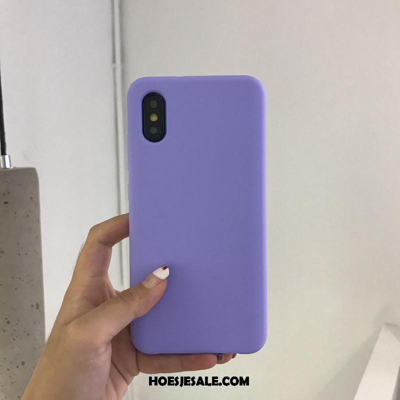 Xiaomi Mi 8 Pro Hoesje Zacht Patroon Eenvoudige Effen Kleur All Inclusive Kopen