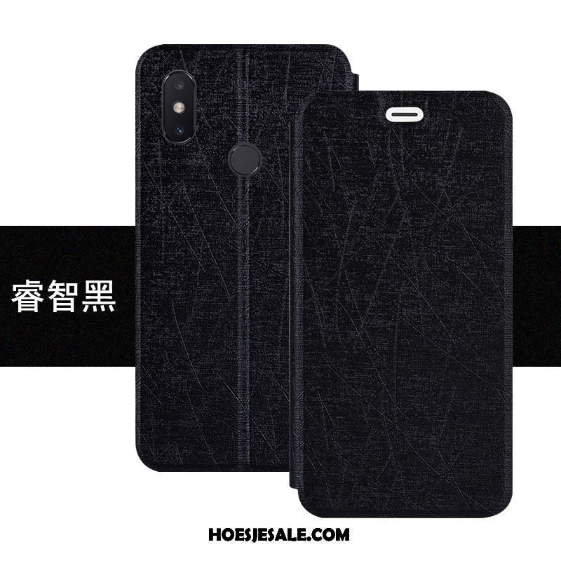 Xiaomi Mi 8 Se Hoesje Donkerblauw All Inclusive Leren Etui Folio Bescherming Sale