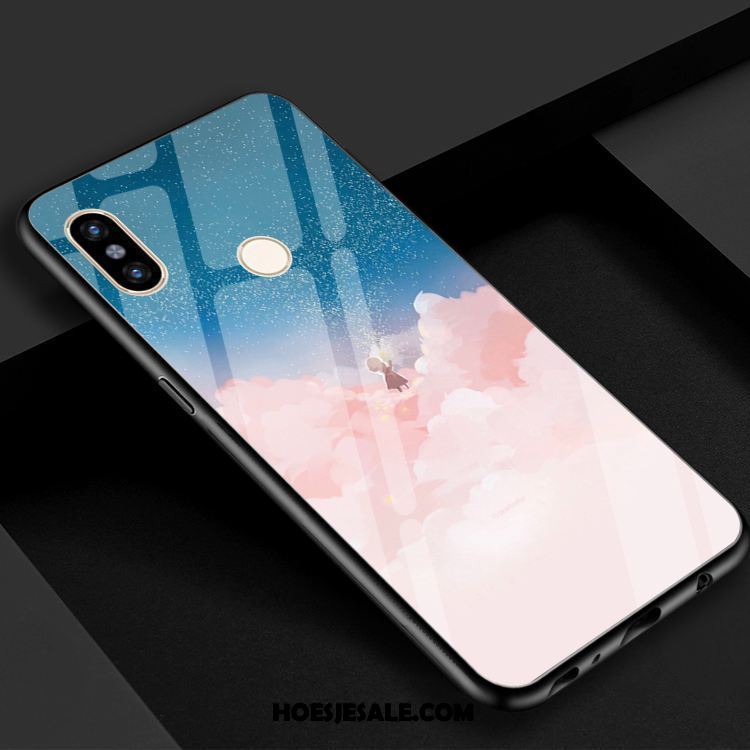 Xiaomi Mi 8 Se Hoesje Gehard Glas Ster Heelal Zwart Spiegel Korting