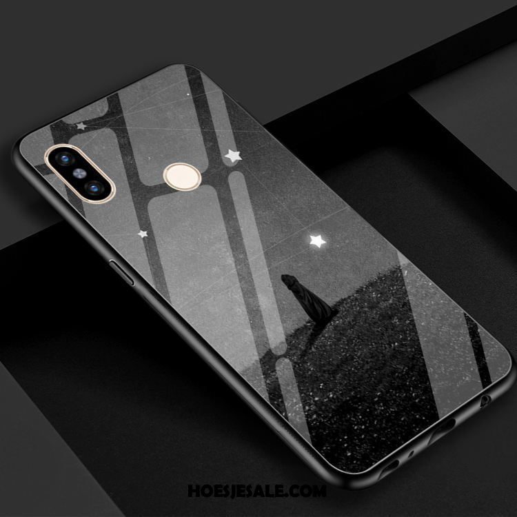 Xiaomi Mi 8 Se Hoesje Gehard Glas Ster Heelal Zwart Spiegel Korting