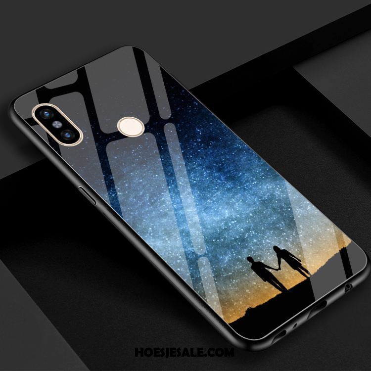 Xiaomi Mi 8 Se Hoesje Gehard Glas Ster Heelal Zwart Spiegel Korting