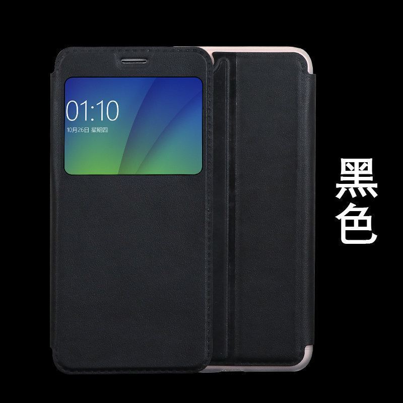 Xiaomi Mi 8 Se Hoesje Goud Bescherming Clamshell Hoes Leren Etui Winkel