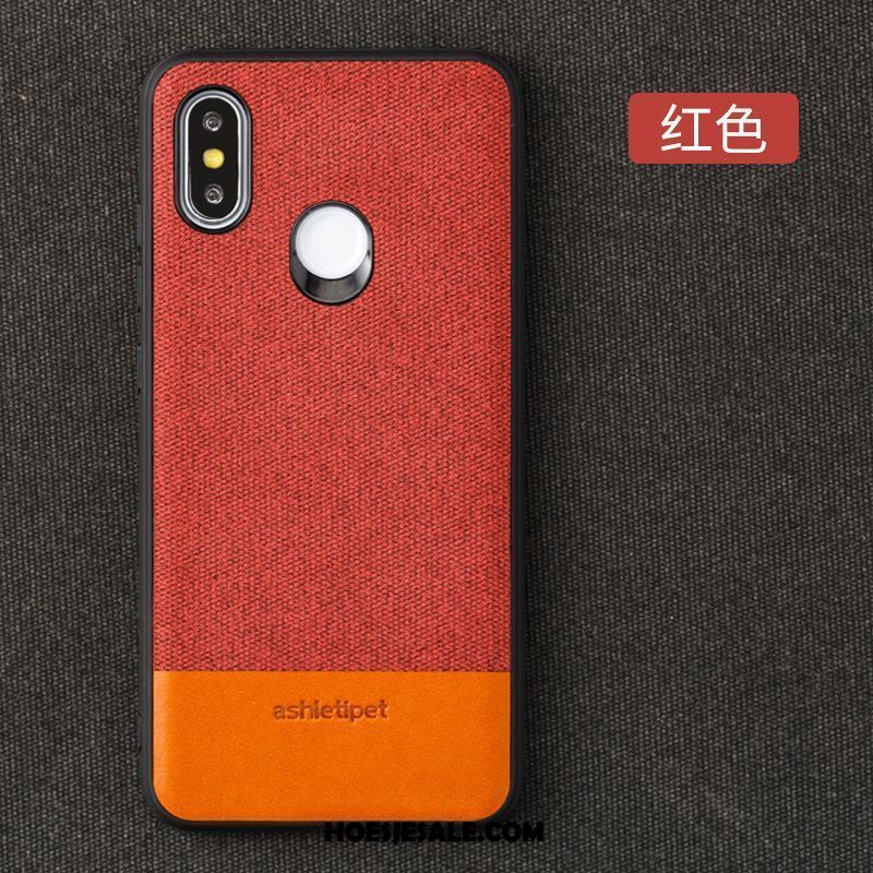 Xiaomi Mi 8 Se Hoesje Mesh Scheppend Canvas Bescherming Zacht