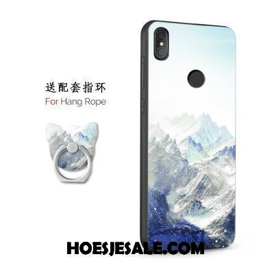 Xiaomi Mi 8 Se Hoesje Mini Siliconen Ring Reliëf Hoes Goedkoop