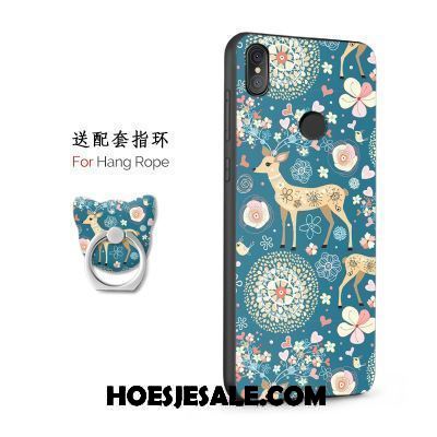 Xiaomi Mi 8 Se Hoesje Mini Siliconen Ring Reliëf Hoes Goedkoop