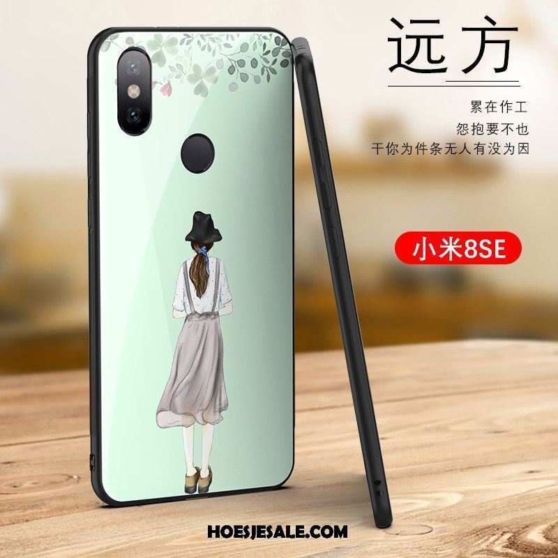 Xiaomi Mi 8 Se Hoesje Net Red Scheppend Glas Trendy Merk Patroon Aanbiedingen