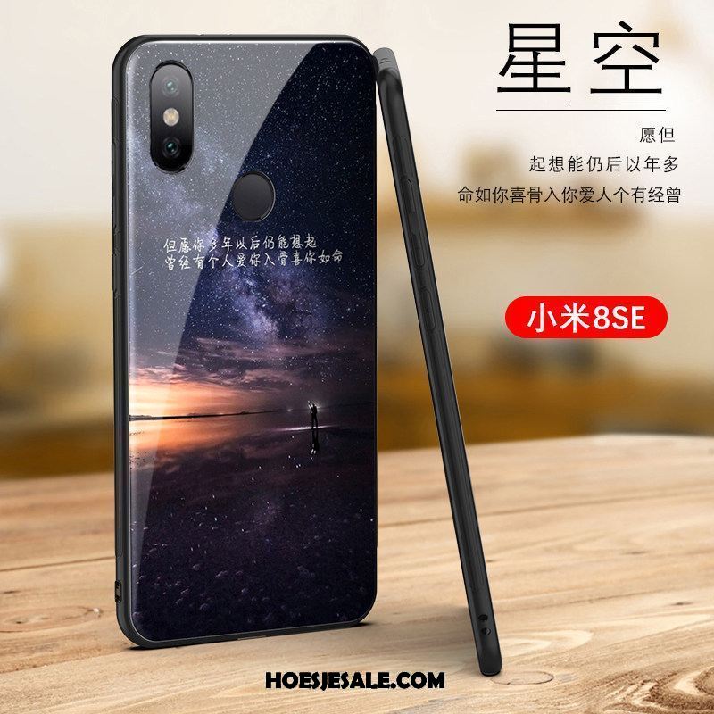 Xiaomi Mi 8 Se Hoesje Net Red Scheppend Glas Trendy Merk Patroon Aanbiedingen