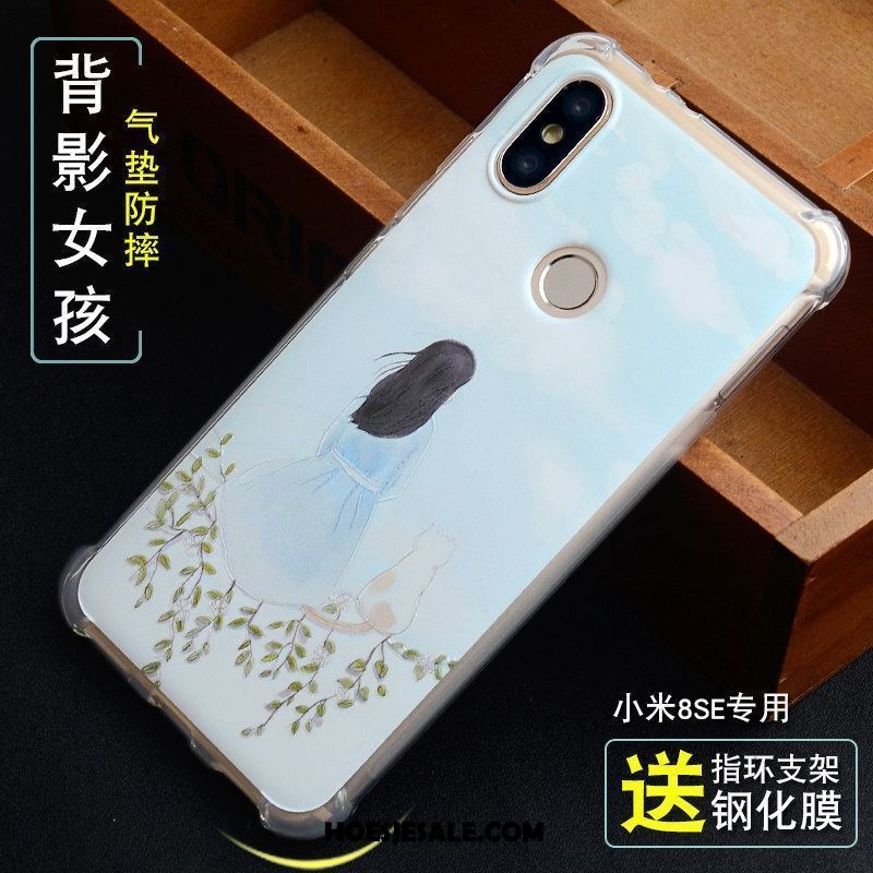 Xiaomi Mi 8 Se Hoesje Patroon Gasbag Reliëf Anti-fall Mobiele Telefoon Korting