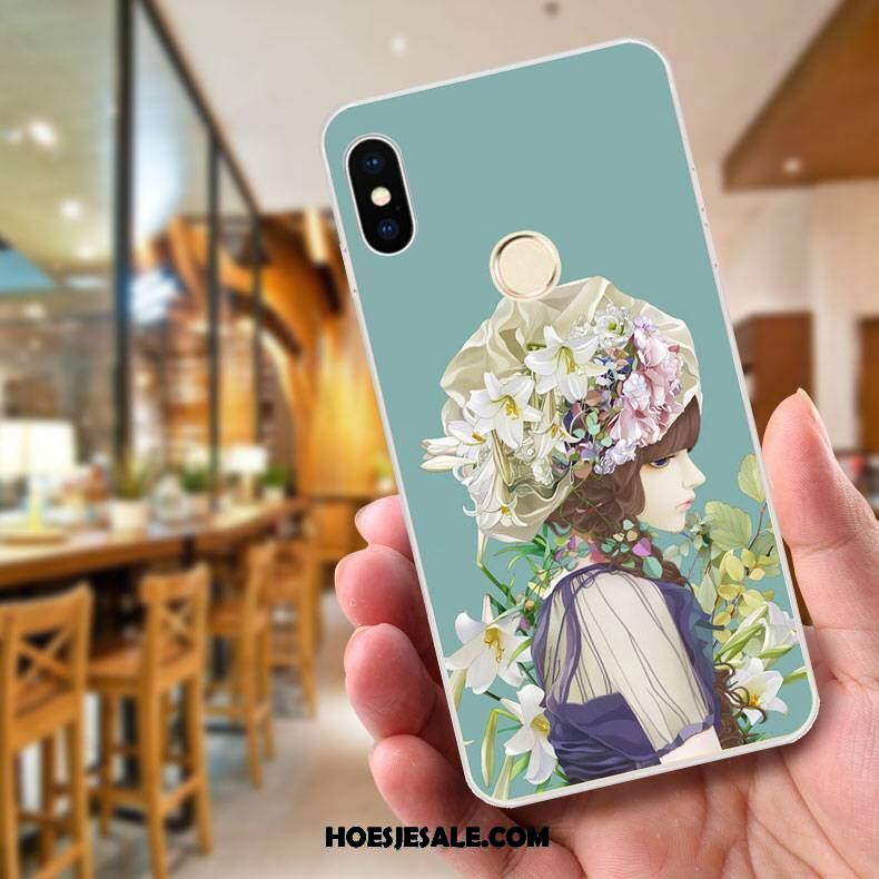 Xiaomi Mi 8 Se Hoesje Reliëf Geschilderd Blauw Mini Hoes Winkel