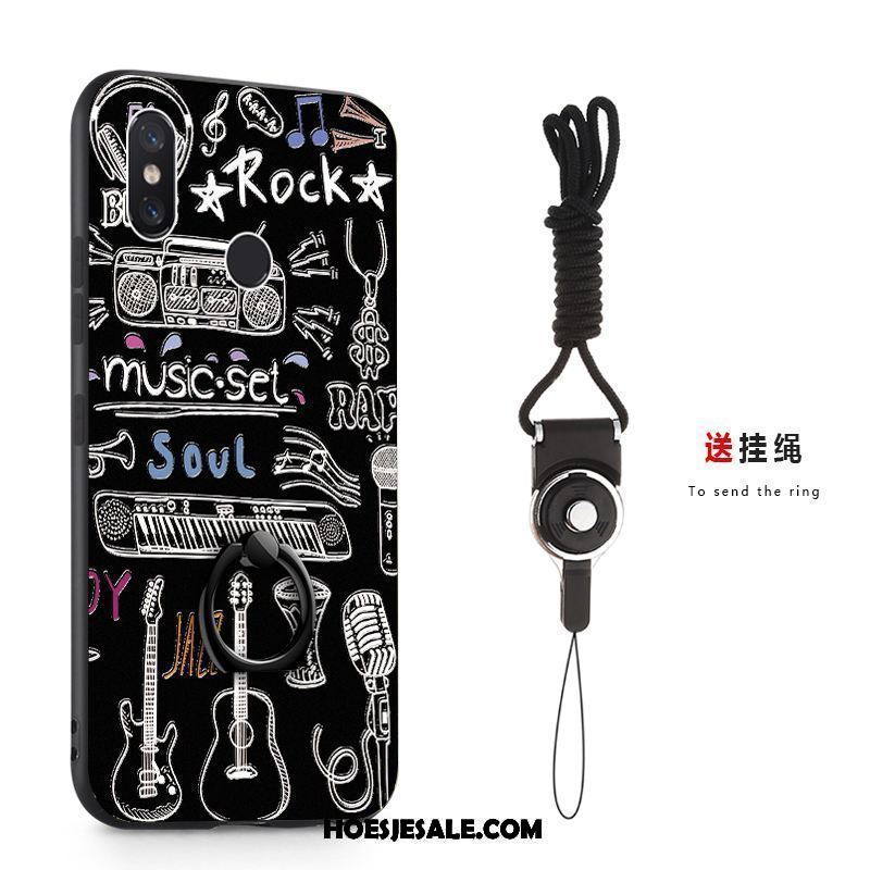 Xiaomi Mi 8 Se Hoesje Ring Zwart Hanger Spotprent Hoes Sale