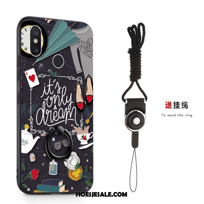 Xiaomi Mi 8 Se Hoesje Ring Zwart Hanger Spotprent Hoes Sale