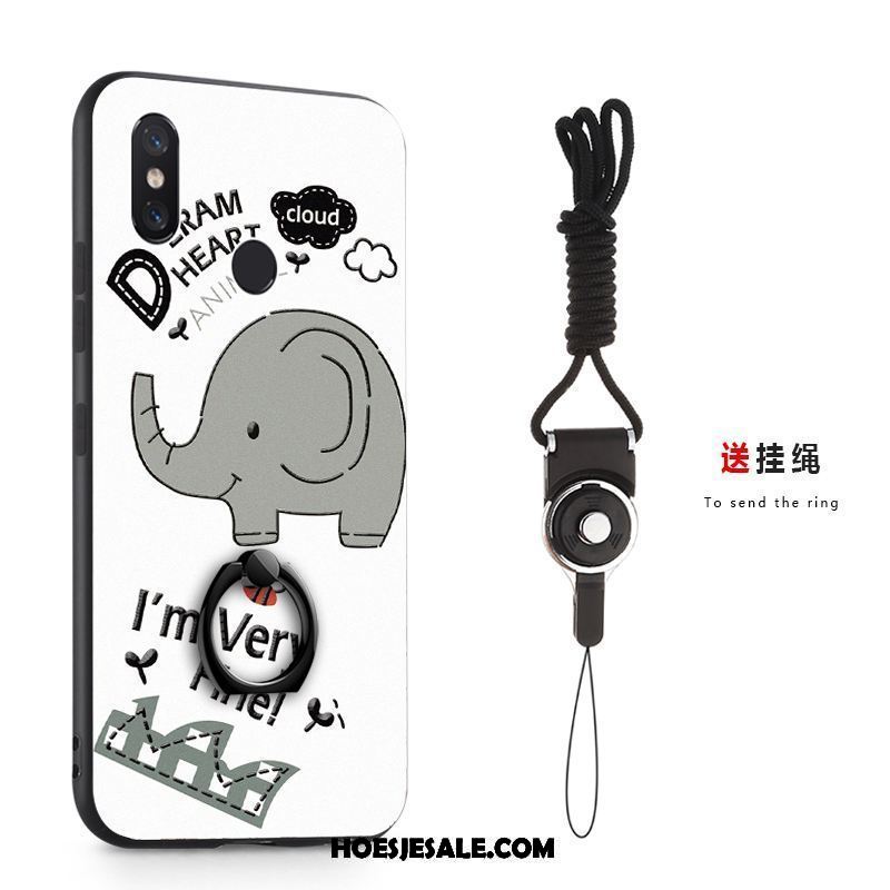 Xiaomi Mi 8 Se Hoesje Ring Zwart Hanger Spotprent Hoes Sale