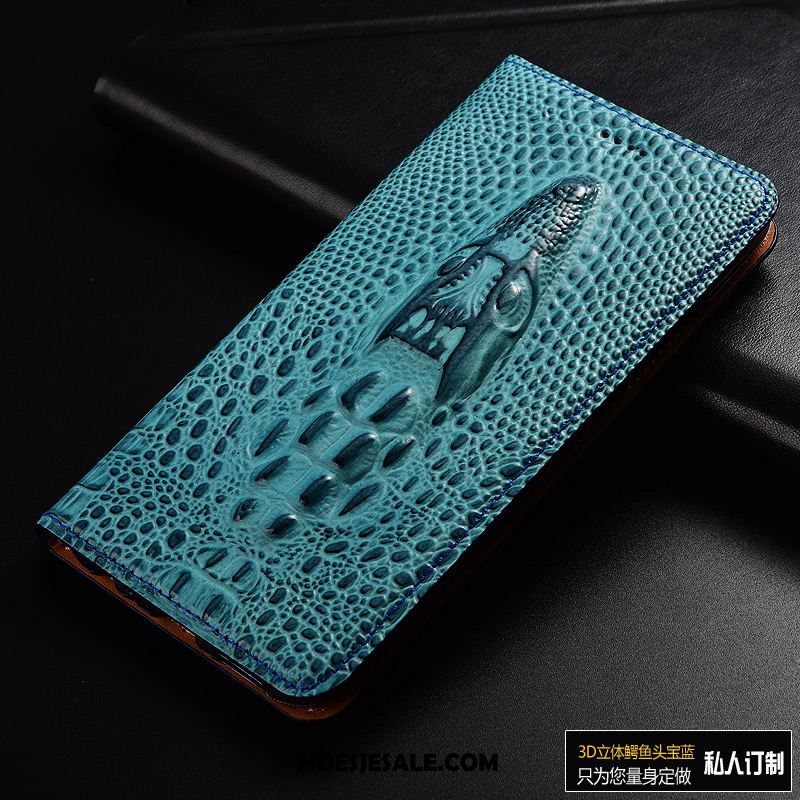 Xiaomi Mi 9 Hoesje Krokodil Blauw Mini Bescherming Folio Online