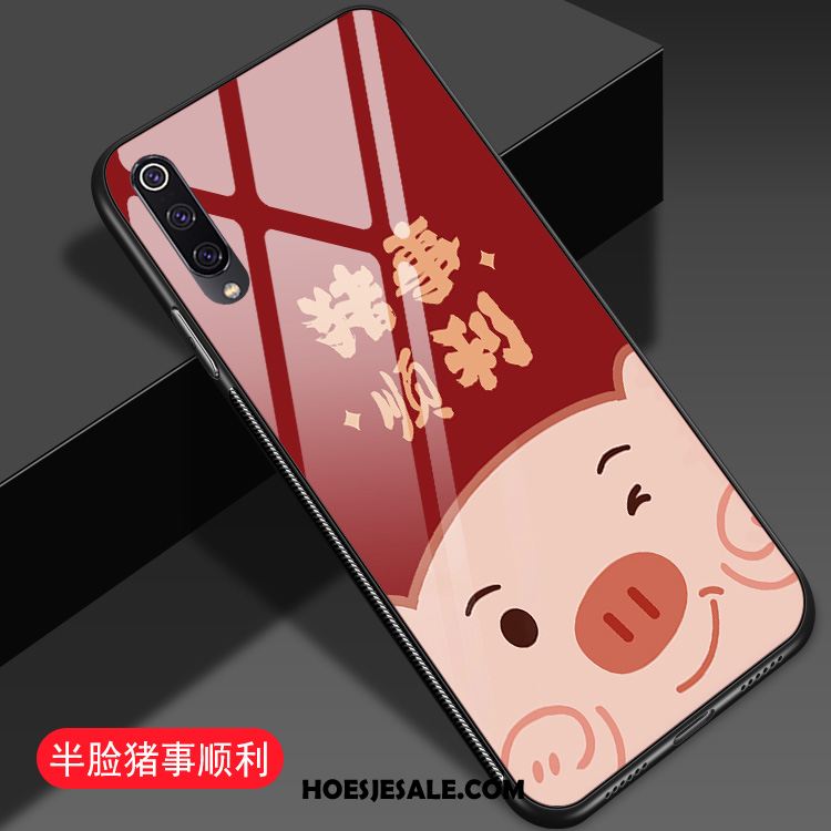 Xiaomi Mi 9 Hoesje Lovers Spotprent Mooie Glas Hoes