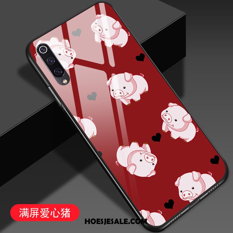 Xiaomi Mi 9 Hoesje Lovers Spotprent Mooie Glas Hoes