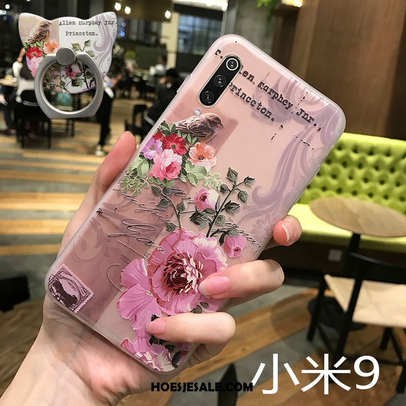 Xiaomi Mi 9 Hoesje Mini Roze Chinese Stijl Doorzichtig Schrobben Aanbiedingen