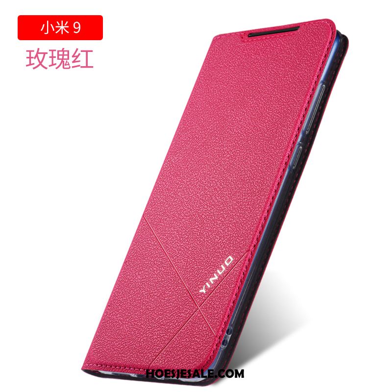 Xiaomi Mi 9 Hoesje Siliconen Rood Clamshell Hoes Bescherming Winkel