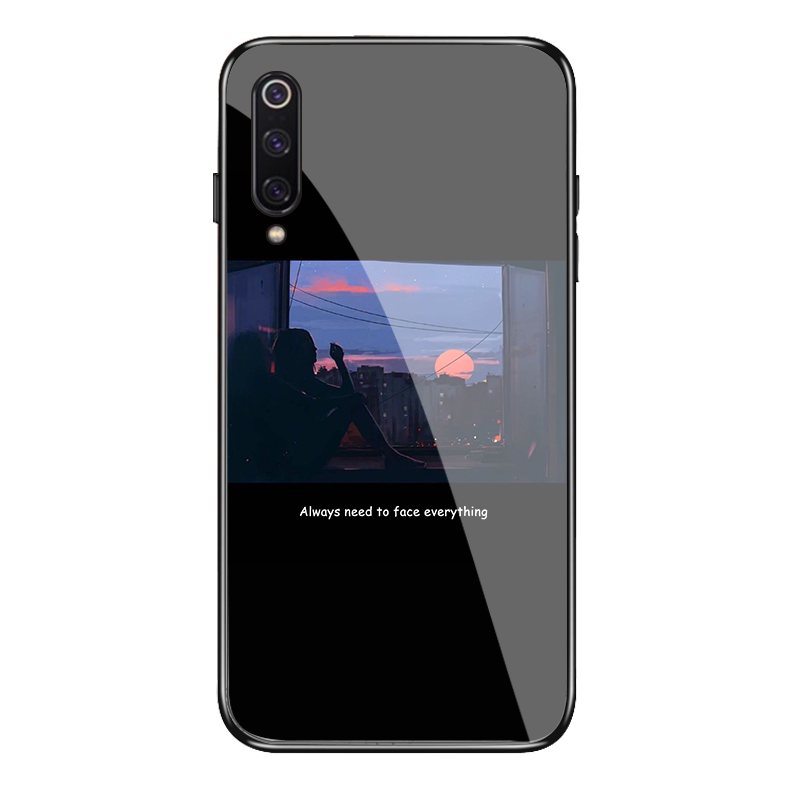 Xiaomi Mi 9 Hoesje Zwart Spiegel Siliconen Bescherming Mobiele Telefoon Sale