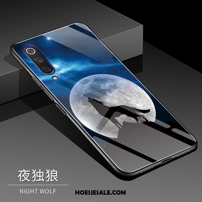 Xiaomi Mi 9 Se Hoesje Mooie Zwart Glas Mobiele Telefoon Spotprent Goedkoop