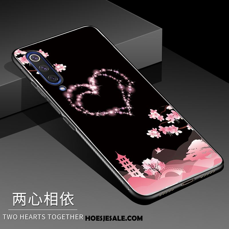Xiaomi Mi 9 Se Hoesje Mooie Zwart Glas Mobiele Telefoon Spotprent Goedkoop