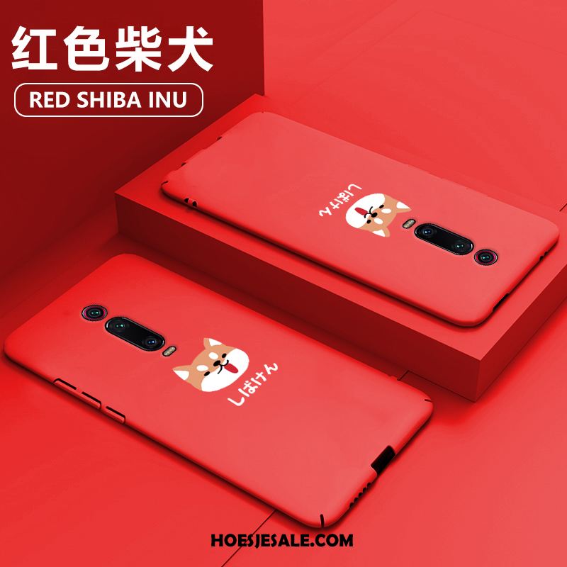 Xiaomi Mi 9t Hoesje All Inclusive Dun Anti-fall Hard Rood Goedkoop