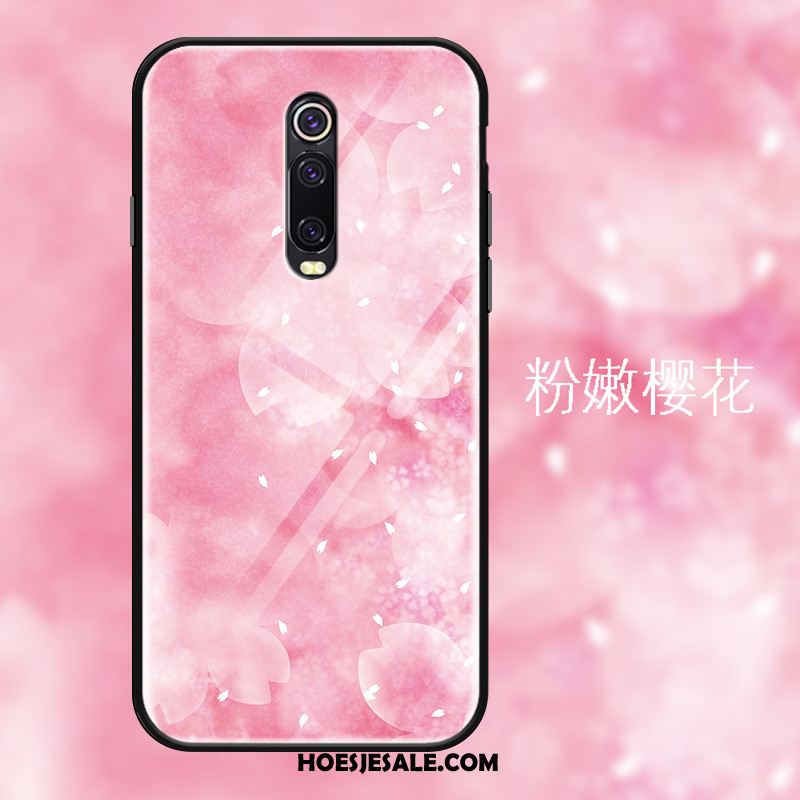 Xiaomi Mi 9t Hoesje Eenvoudige Roze Rood Mode Mobiele Telefoon Online