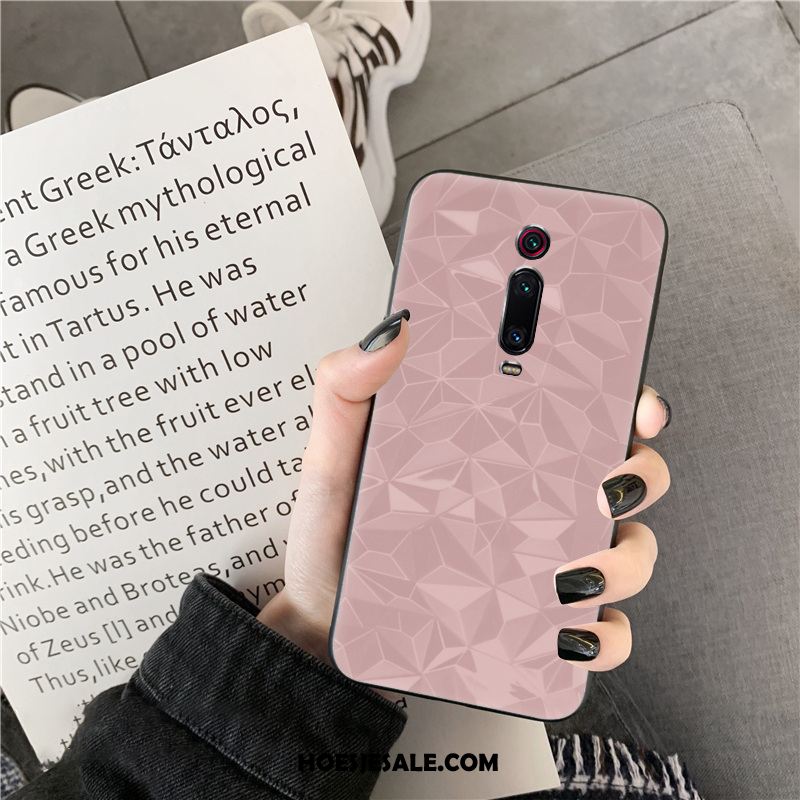 Xiaomi Mi 9t Hoesje Groen Anti-fall Patroon Eenvoudige Ruit Kopen