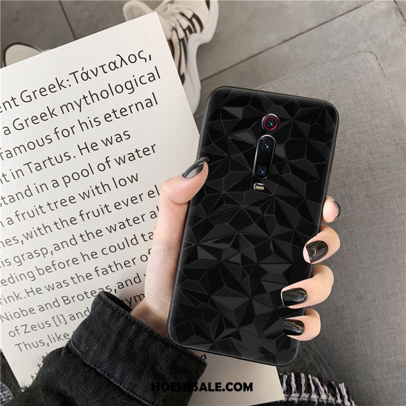 Xiaomi Mi 9t Hoesje Groen Anti-fall Patroon Eenvoudige Ruit Kopen