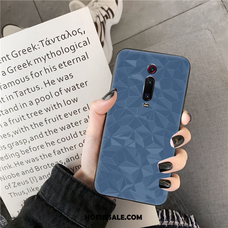 Xiaomi Mi 9t Hoesje Groen Anti-fall Patroon Eenvoudige Ruit Kopen