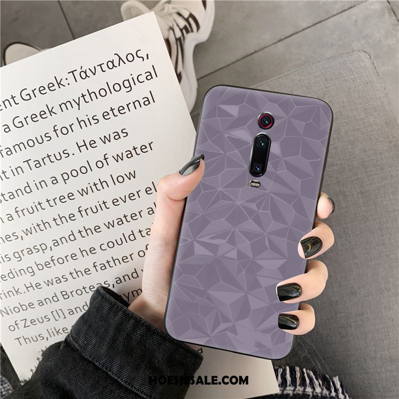 Xiaomi Mi 9t Hoesje Groen Anti-fall Patroon Eenvoudige Ruit Kopen