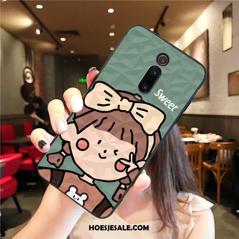 Xiaomi Mi 9t Hoesje Mooie Anti-fall Mobiele Telefoon Zacht Rood Goedkoop