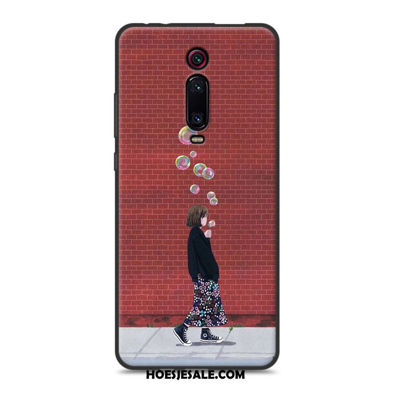 Xiaomi Mi 9t Hoesje Rood Zacht Hoes Kunst Bescherming Goedkoop