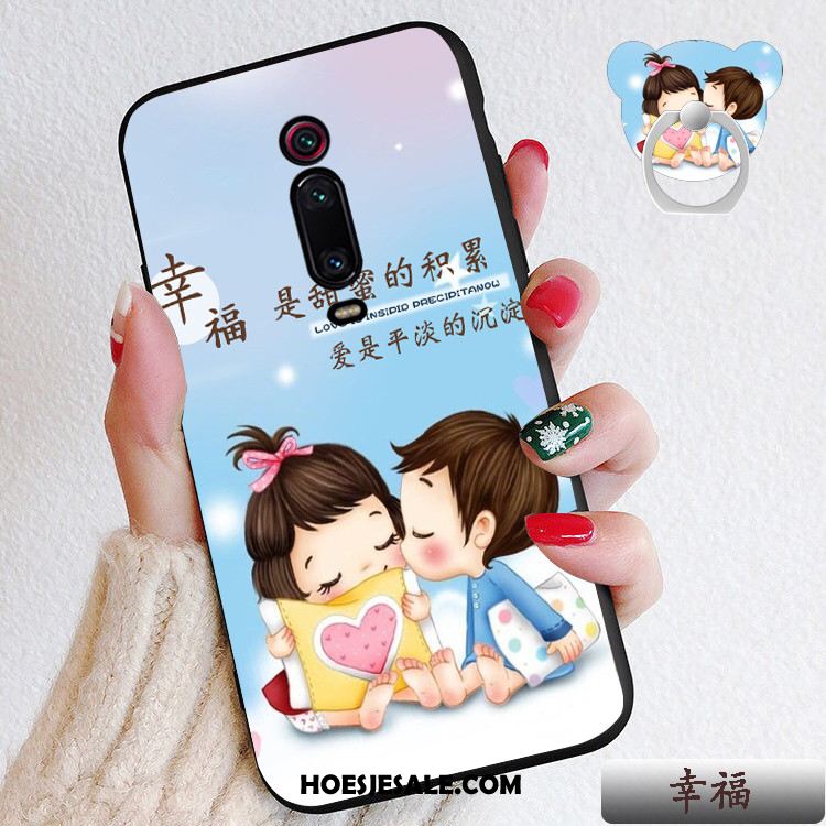 Xiaomi Mi 9t Pro Hoesje Spotprent Rood Hart Siliconen Schrobben Sale