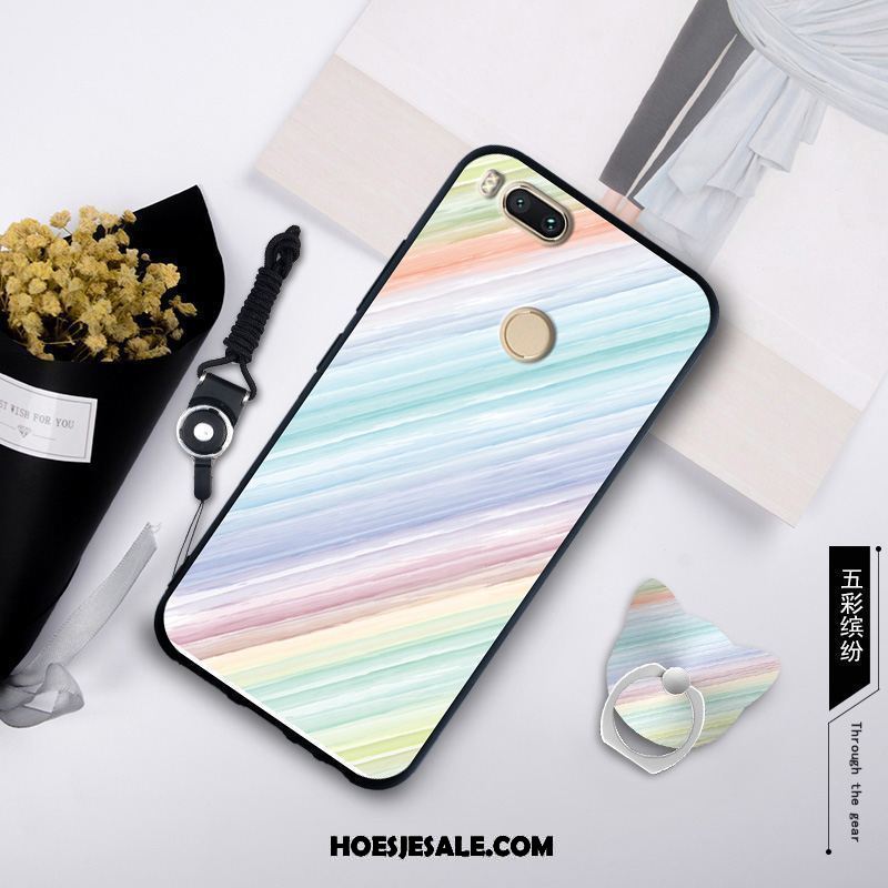 Xiaomi Mi A1 Hoesje Geel Hanger Zacht Anti-fall Trend Goedkoop