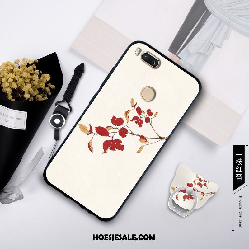 Xiaomi Mi A1 Hoesje Geel Hanger Zacht Anti-fall Trend Goedkoop