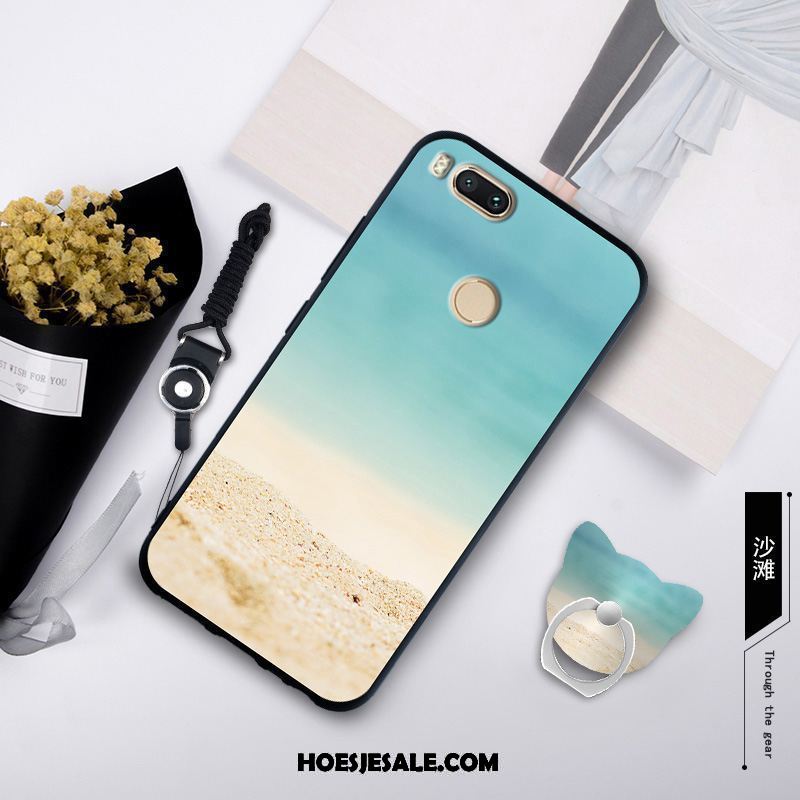 Xiaomi Mi A1 Hoesje Geel Hanger Zacht Anti-fall Trend Goedkoop