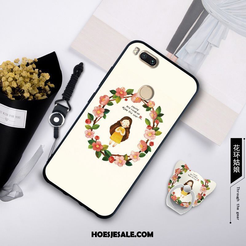 Xiaomi Mi A1 Hoesje Geel Hanger Zacht Anti-fall Trend Goedkoop