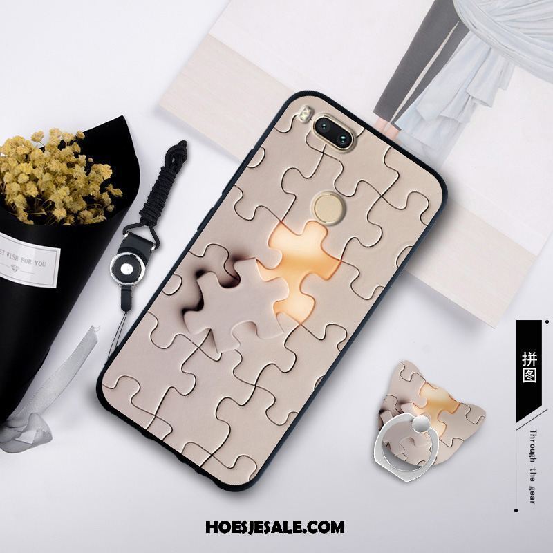 Xiaomi Mi A1 Hoesje Geel Hanger Zacht Anti-fall Trend Goedkoop