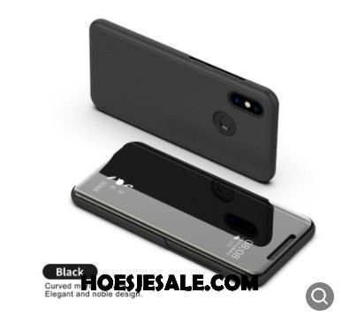 Xiaomi Mi A1 Hoesje Leren Etui Hoes Spiegel Folio Mobiele Telefoon Korting
